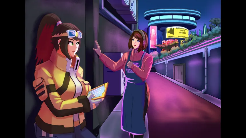 Скриншот 2 к игре Bail Force: Cyberpunk Bounty Hunters
