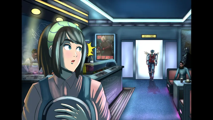 Скриншот 6 к игре Bail Force: Cyberpunk Bounty Hunters