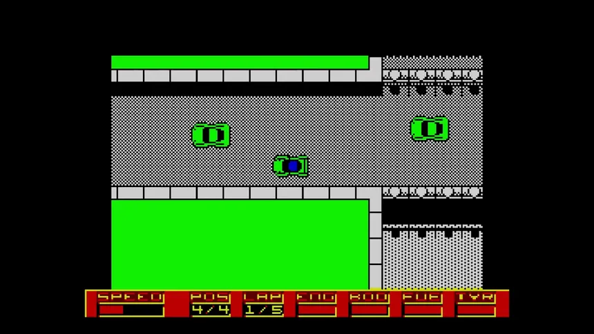 Скриншот 3 к игре Super Cars (Amiga/C64/CPC/Spectrum)