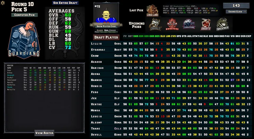Скриншот 2 к игре FFFL: Brutalball Manager