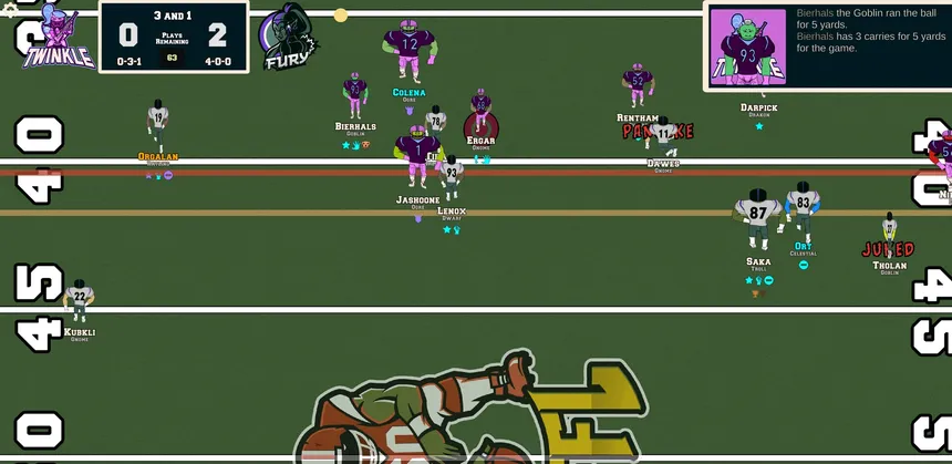 Скриншот 3 к игре FFFL: Brutalball Manager