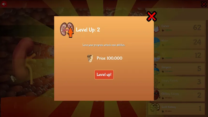 Скриншот 3 к игре KIDNEY STONE Clicker
