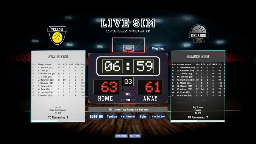 Скриншот 2 к игре Hoop City Manager