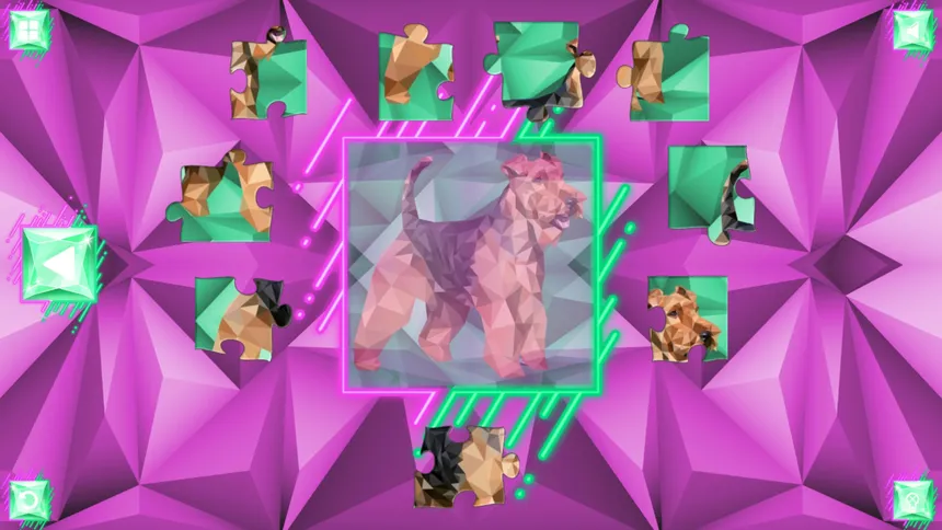 Скриншот 1 к игре Poly Jigsaw: Dogs