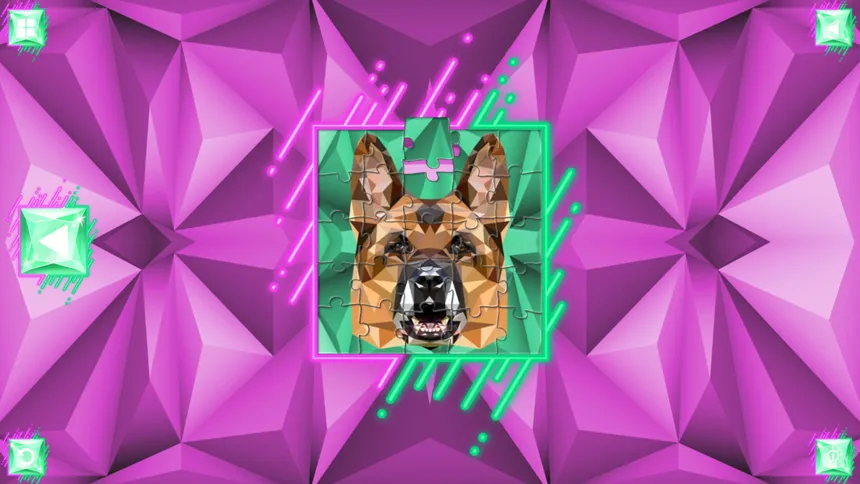Скриншот 4 к игре Poly Jigsaw: Dogs