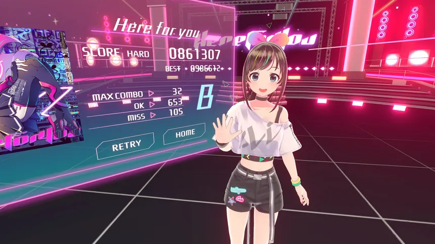 Скриншот 5 к игре Kizuna AI - Touch the Beat!