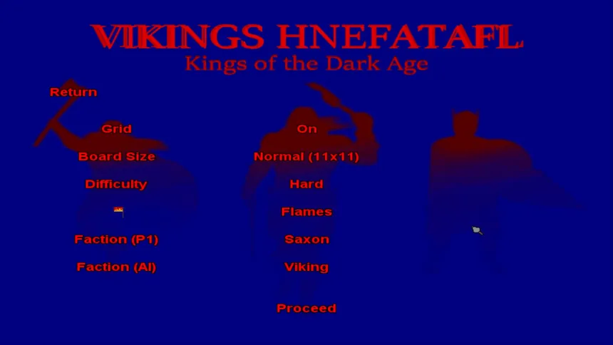 Скриншот 1 к игре Vikings Hnefatafl: Kings of the Dark Age