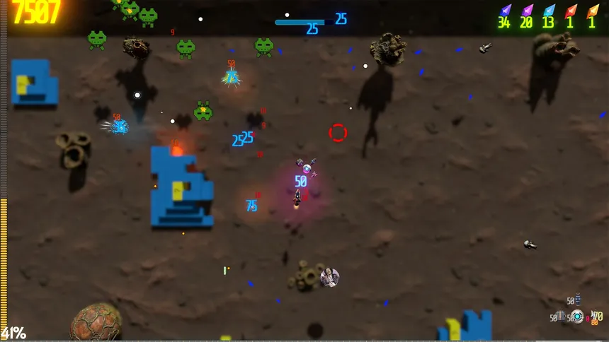 Скриншот 6 к игре Retro Rocket Raiders