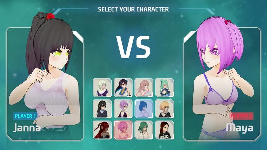 Скриншот 1 к игре Waifu Fighter