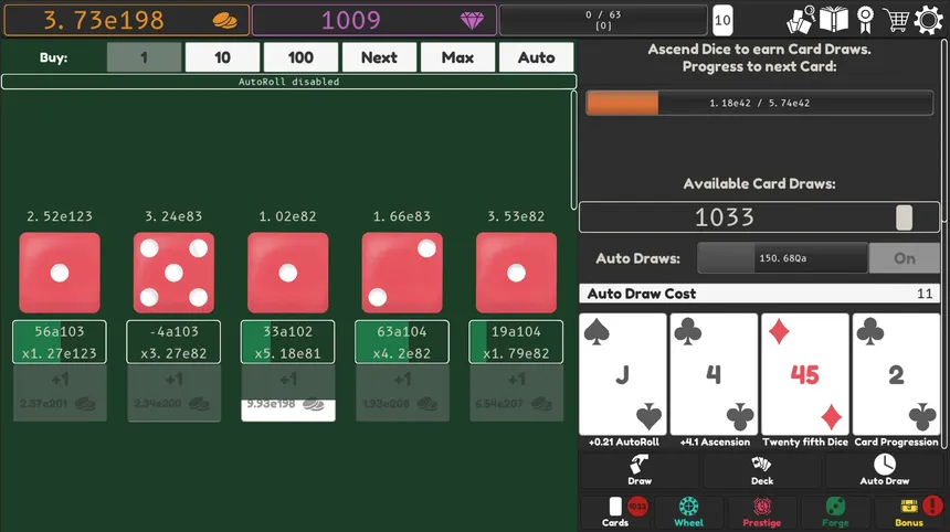 Скриншот 1 к игре Idle Dice 2