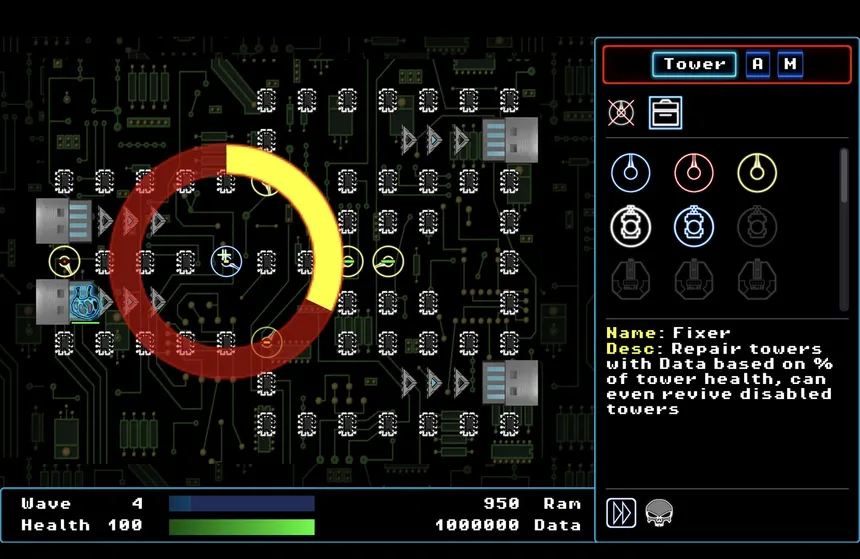 Скриншот 1 к игре Neon D-Fence Remaster