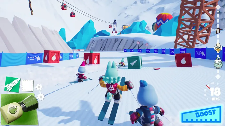 Скриншот 1 к игре Super-G Downhill Racing