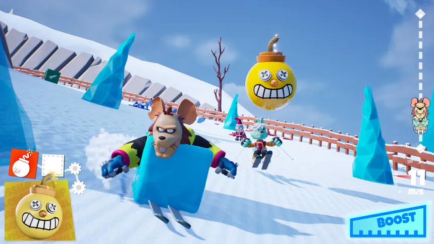 Скриншот 2 к игре Super-G Downhill Racing