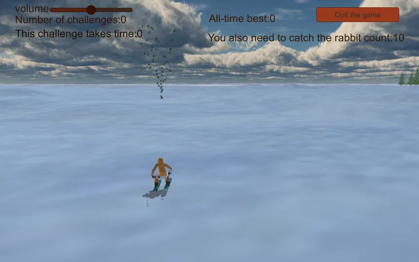 Скриншот 2 к игре Chasing rabbits in snow