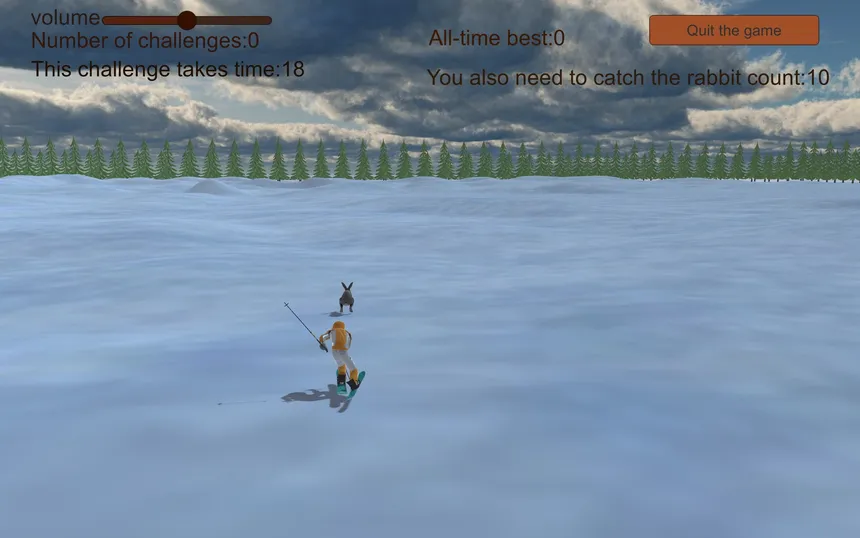 Скриншот 4 к игре Chasing rabbits in snow