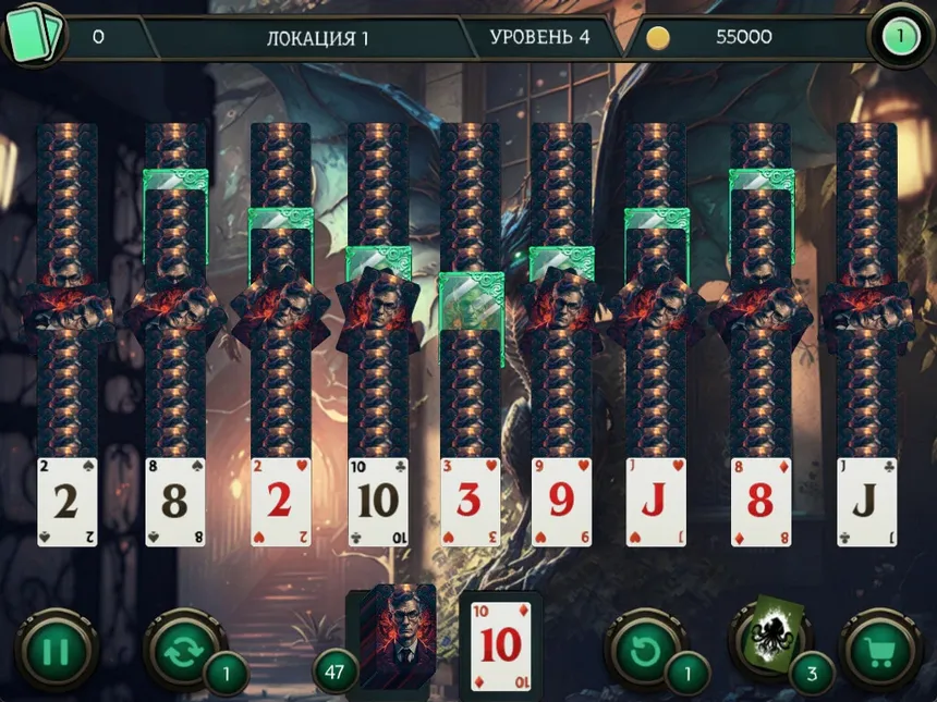 Скриншот 1 к игре Mystery Solitaire. Cthulhu Mythos 2