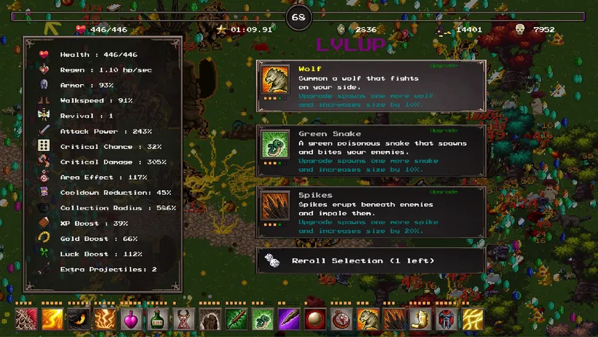 Скриншот 2 к игре Witchcraft Survivors