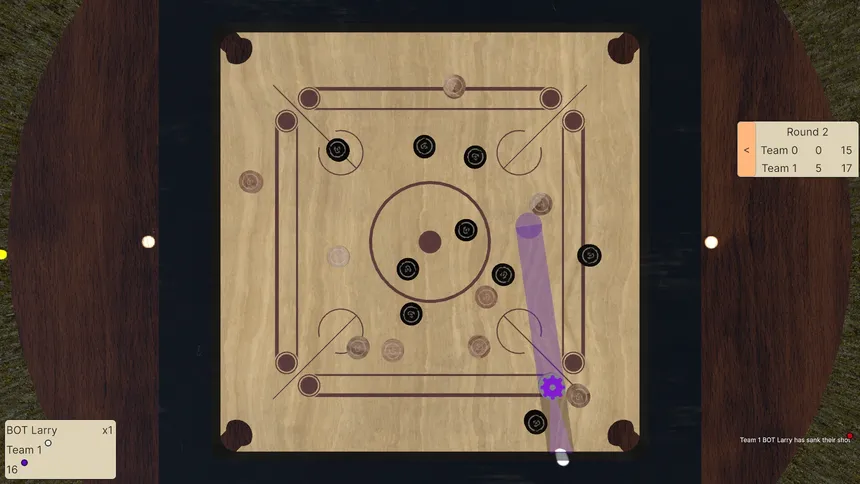 Скриншот 1 к игре Carrom Slam!