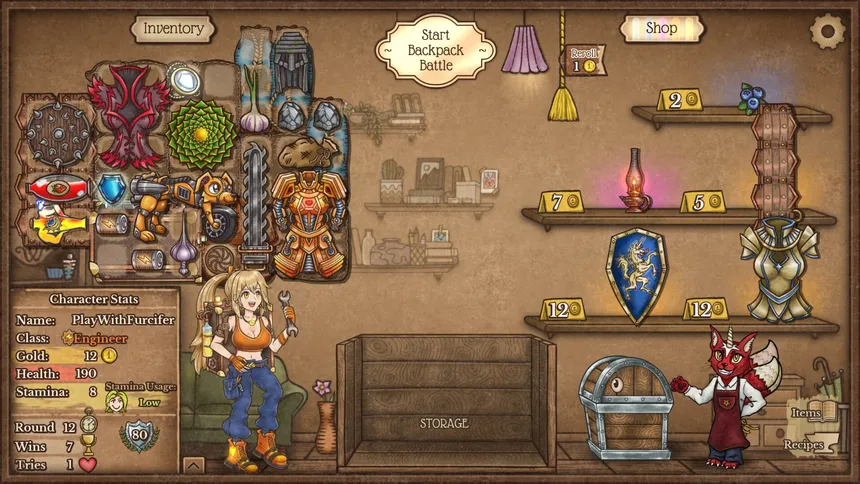Скриншот 1 к игре Backpack Battles
