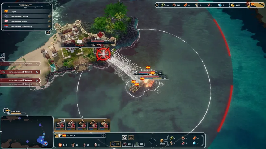 Скриншот 2 к игре Corsairs - Battle of the Caribbean