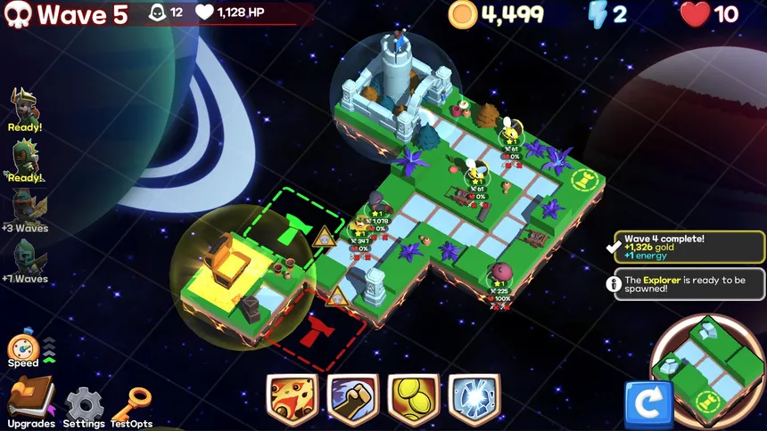 Скриншот 1 к игре Monster Tiles TD: Tower Wars