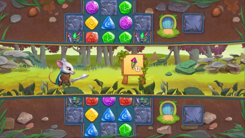 Скриншот 2 к игре Strongblade - Puzzle Quest and Match-3 Adventure