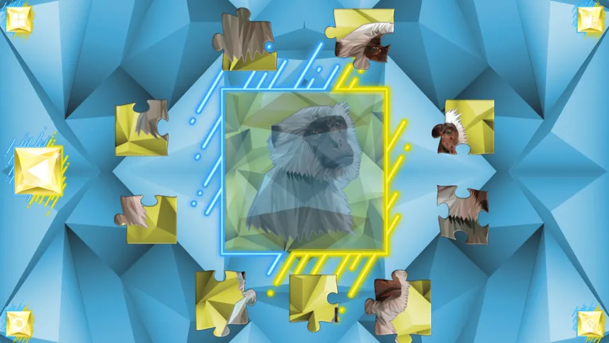 Скриншот 1 к игре Poly Jigsaw: Primates