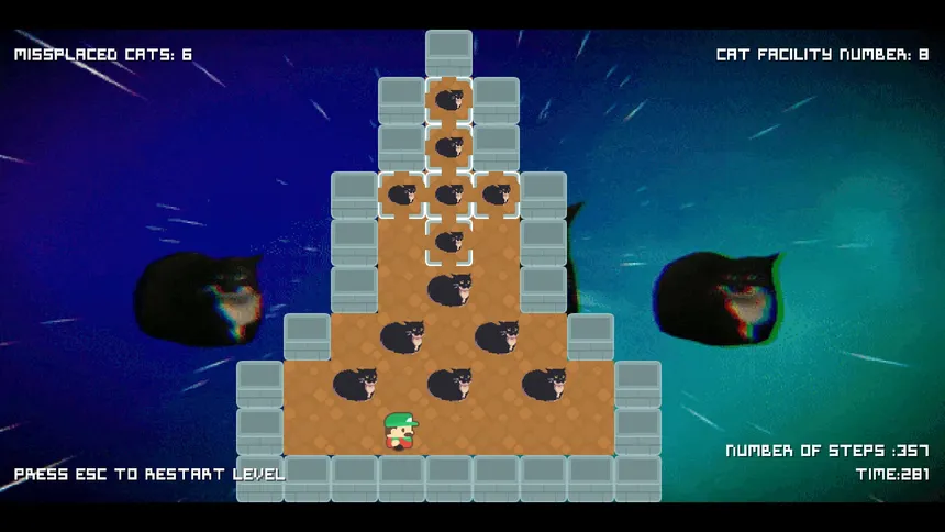 Скриншот 4 к игре Push That Cat!!