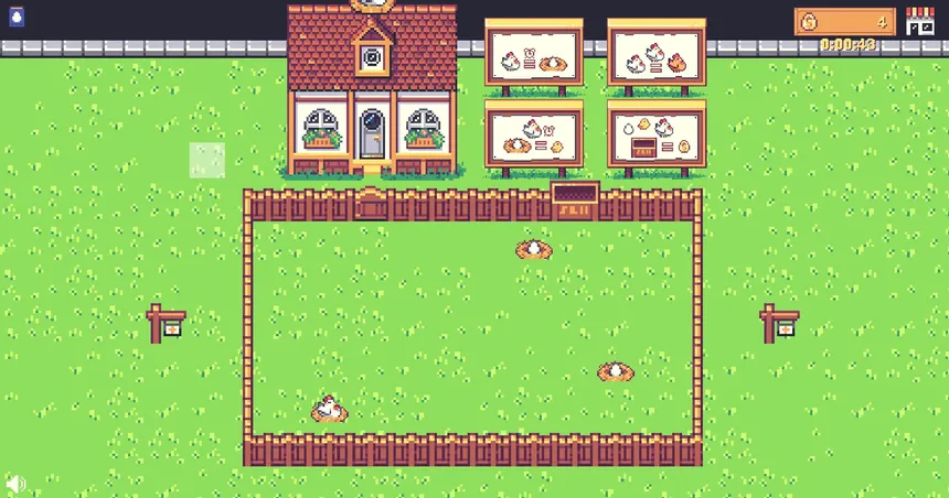 Скриншот 1 к игре cluck-a-thon