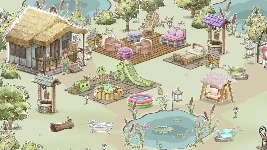 Скриншот 1 к игре Kamaeru: A Frog Refuge