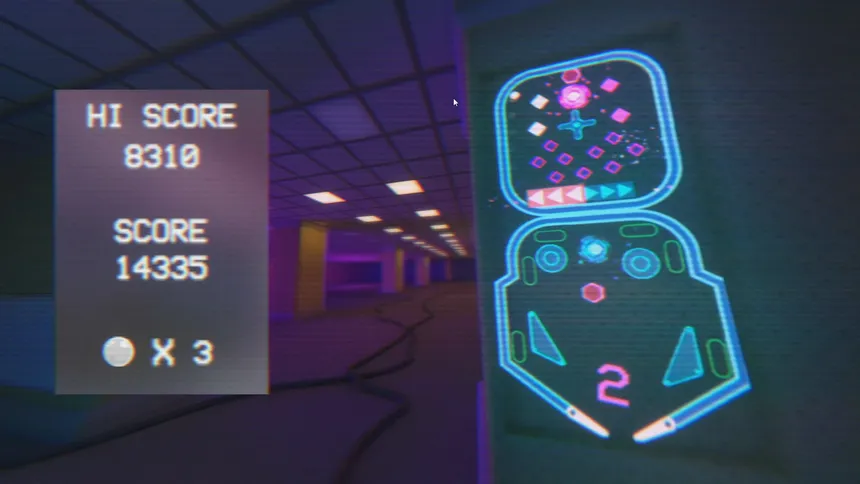 Скриншот 1 к игре Vaporwave Pinball