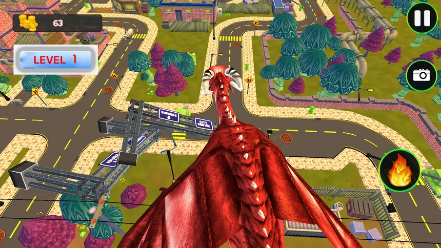 Скриншот 3 к игре Fly Fly Dragon!