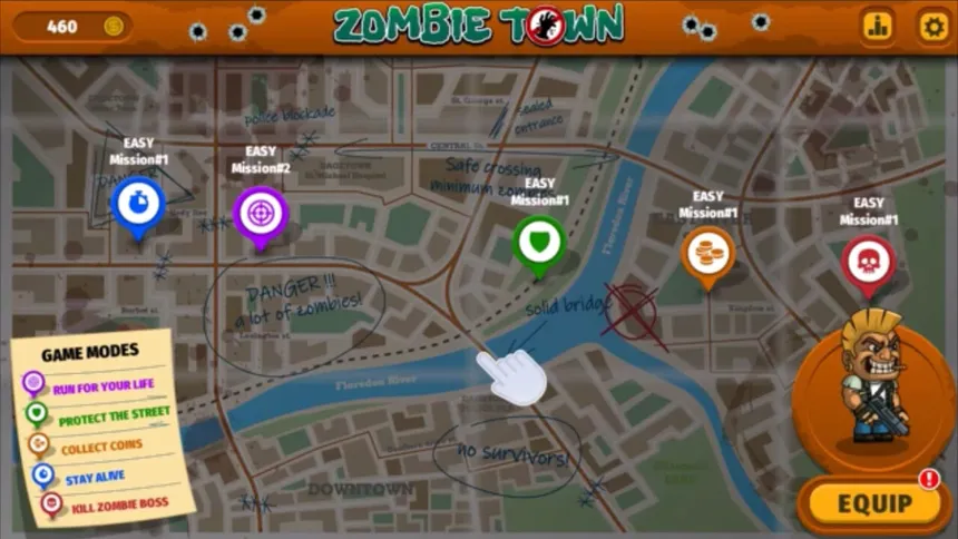 Скриншот 1 к игре Zombie Town!