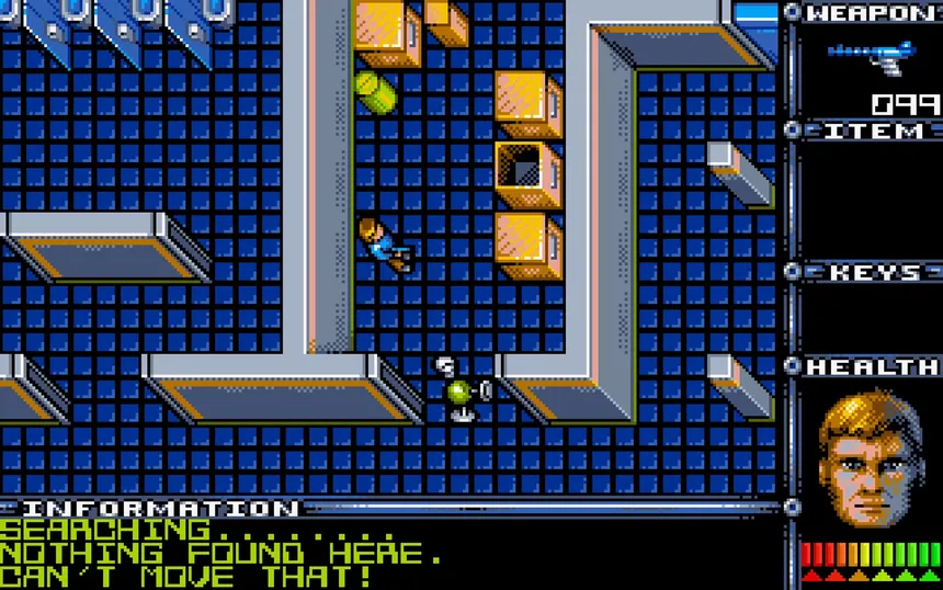 Скриншот 2 к игре Attack of the PETSCII Robots (DOS)