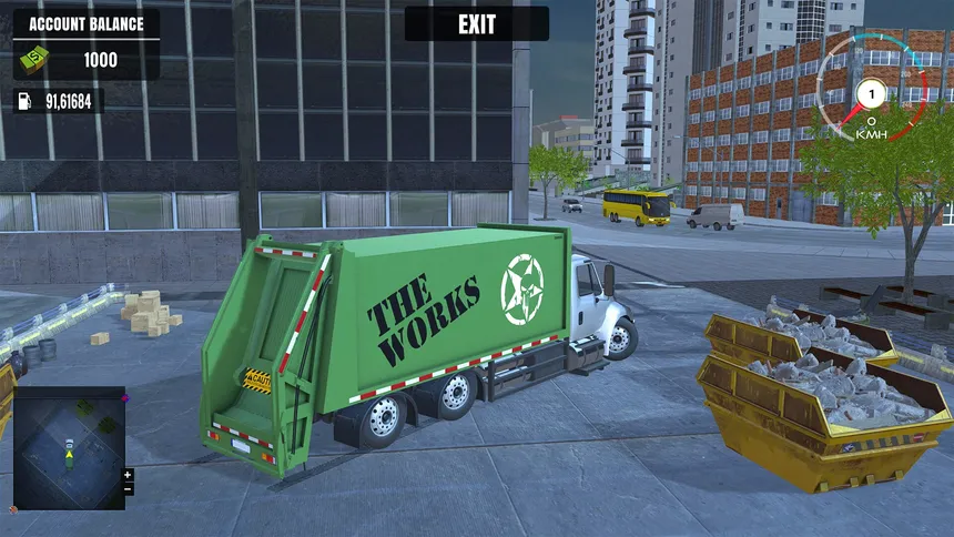 Скриншот 1 к игре Garbage Truck Driving Simulator
