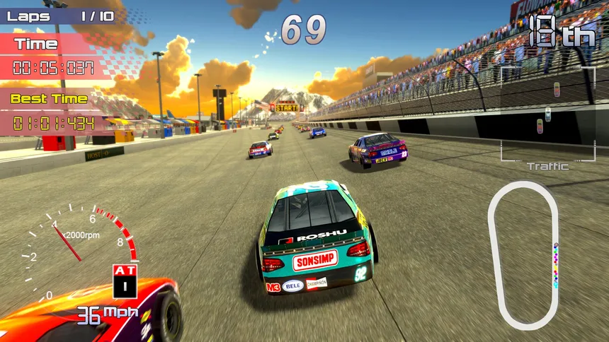 Скриншот 2 к игре Speedway Racing
