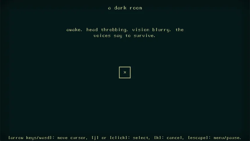 Скриншот 1 к игре A Dark Room
