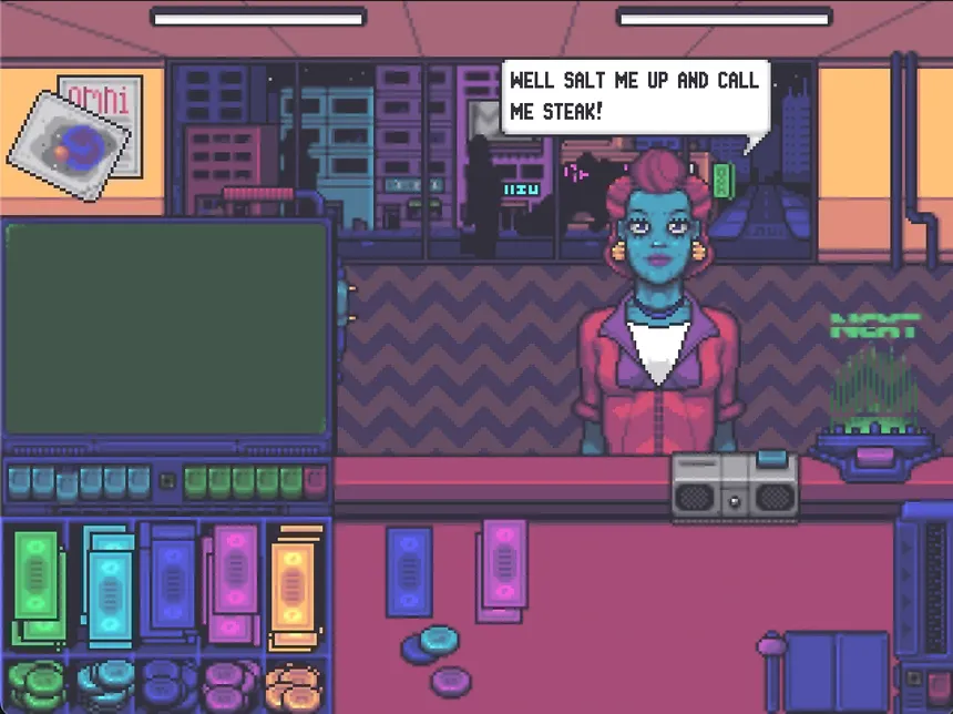 Скриншот 1 к игре BANKWAVE: Neon Networth