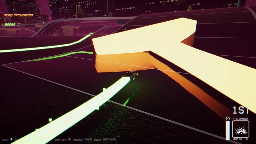 Скриншот 3 к игре Outrunner: Neon Nights