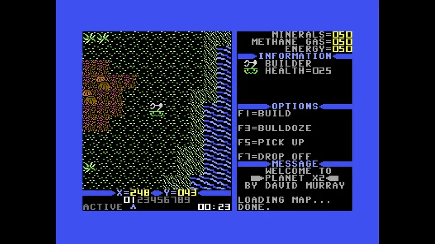 Скриншот 1 к игре Planet X2 (C64)