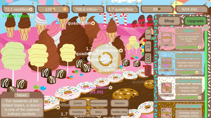 Скриншот 2 к игре Donut Land Clicker