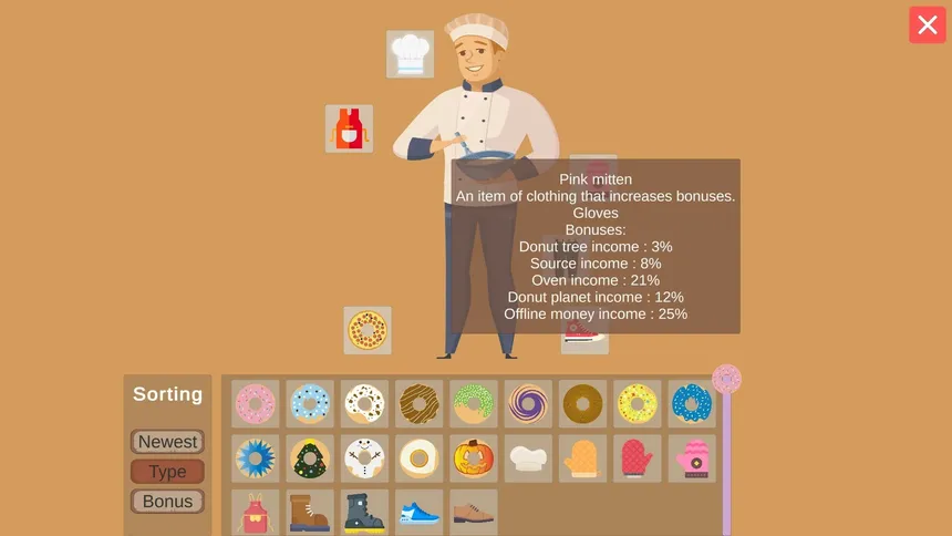 Скриншот 4 к игре Donut Land Clicker