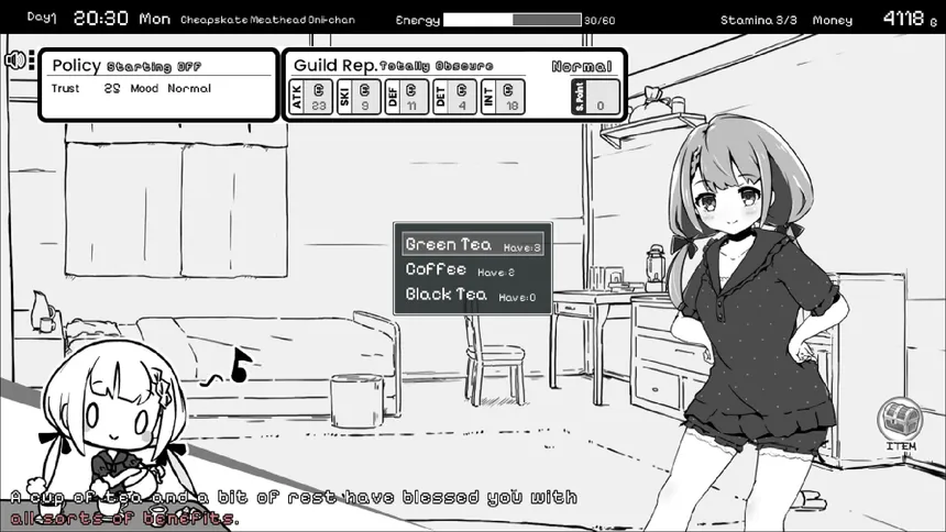 Скриншот 2 к игре Living With Sister: Monochrome Fantasy