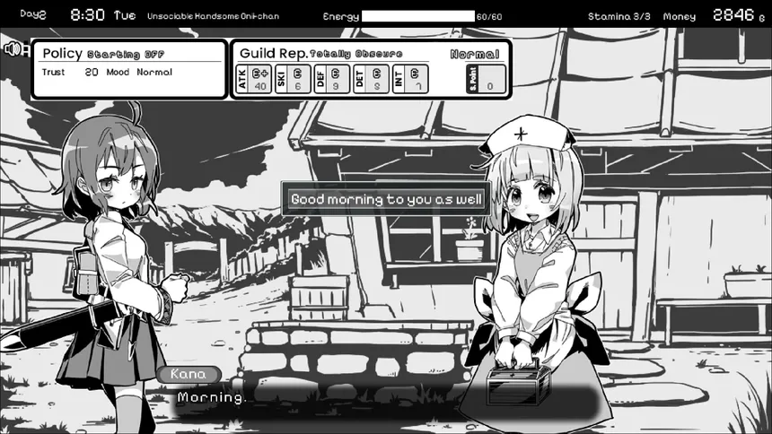 Скриншот 5 к игре Living With Sister: Monochrome Fantasy