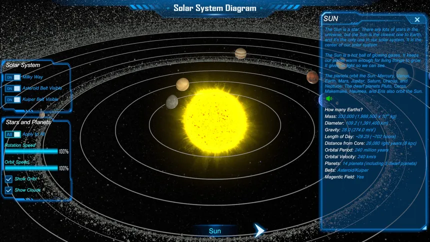 Скриншот 3 к игре Solar Systems For Kids