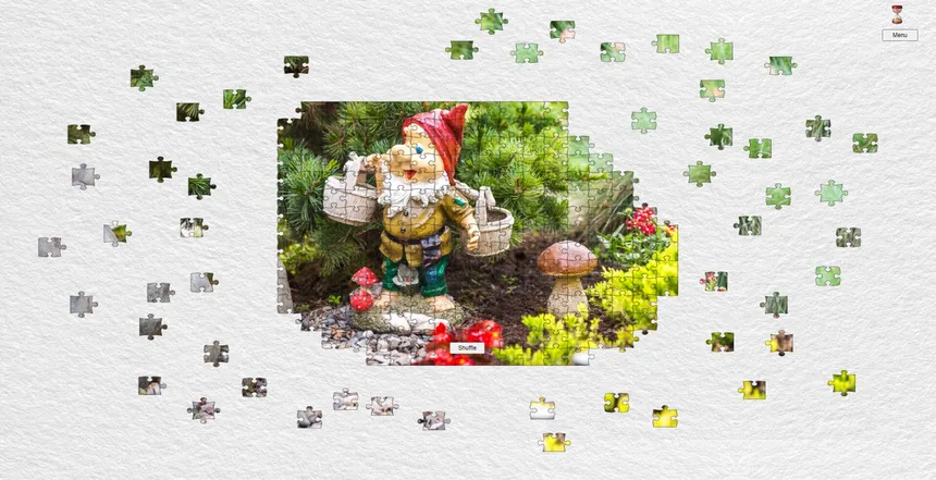 Скриншот 1 к игре Gnome Enchanted Jigsaw Puzzles