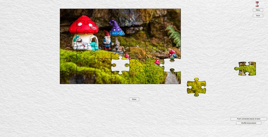 Скриншот 3 к игре Gnome Enchanted Jigsaw Puzzles