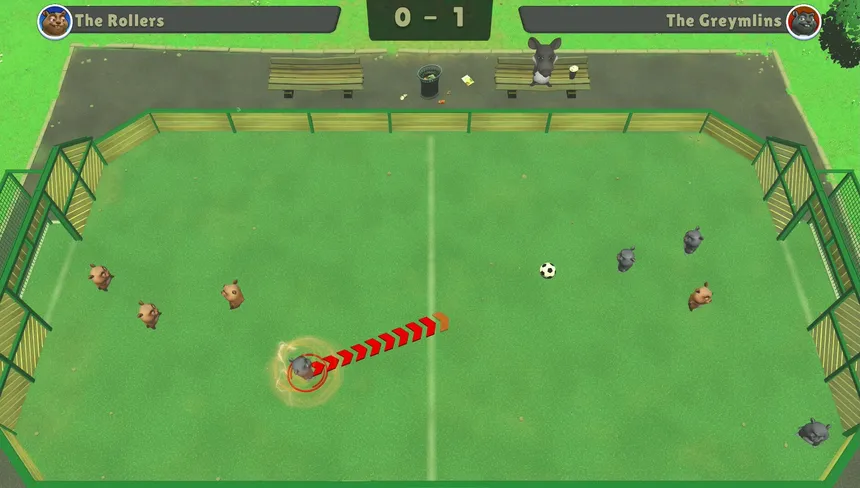 Скриншот 1 к игре HamsterBall Soccer