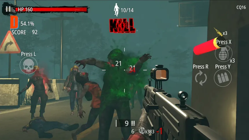 Скриншот 2 к игре Zombie Hunter: D-Day