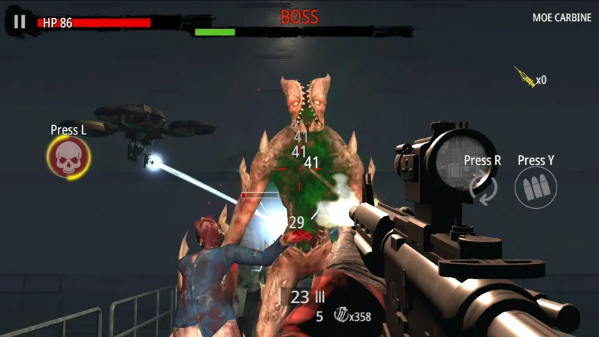 Скриншот 4 к игре Zombie Hunter: D-Day